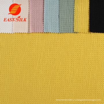 2021 Полиэстер спандекс ткань ткань варп вязаное платье материал Текстильная ткань для платьев